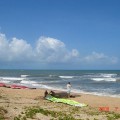 Kite-surf sur la plage 1